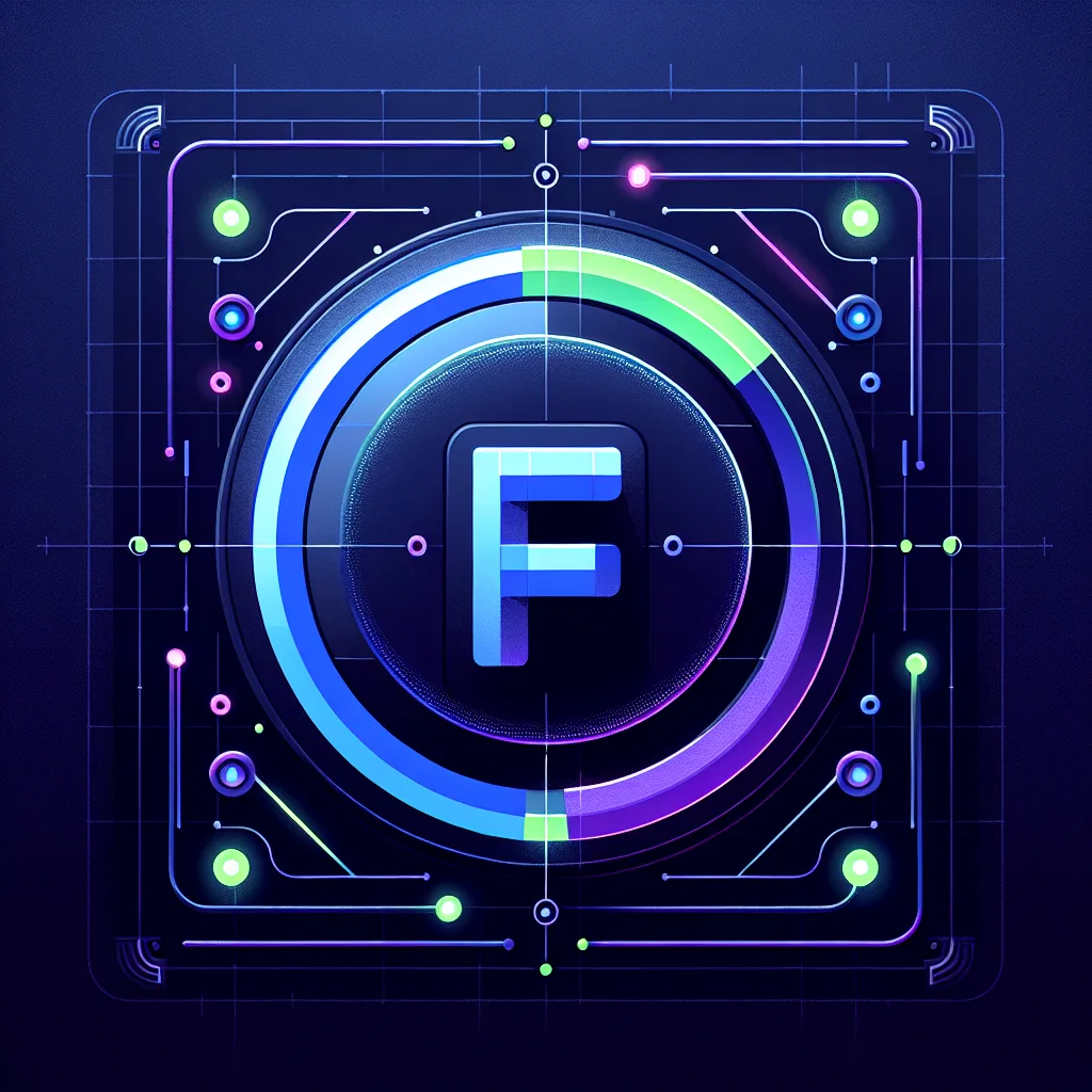 Illustration of a stylized capital letter F swapping with a fallback font during web page load